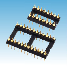 350. 產(chǎn)品名稱: 2.54mm 圓針 IC座 180度 H3.0