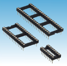 352. 產(chǎn)品名稱: 2.54mm 圓孔  IC座 180度  H3.0
