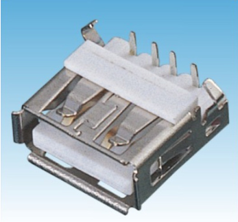 358. 產(chǎn)品名稱: USB A Type板端 母座 90度沉板式  