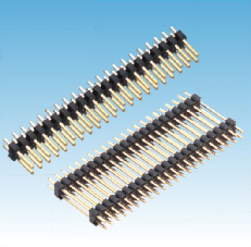169. 產(chǎn)品名稱: 2.00mm 排針雙排180度單塑/多塑