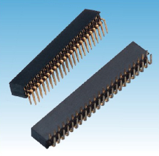 160. 產(chǎn)品名稱: 1.27mm 排母 雙排 90度