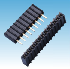 216. 產(chǎn)品名稱: 2.54mm 排母 單排 180度 U端 波浪型