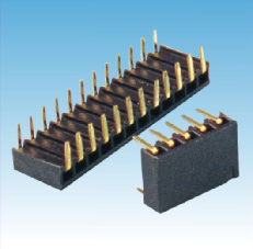 221. 產(chǎn)品名稱: 2.54mm 排母 單排 側(cè)插90度