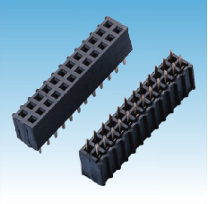234. 產(chǎn)品名稱: 2.54mm 排母 雙排 180度 U端 波浪型