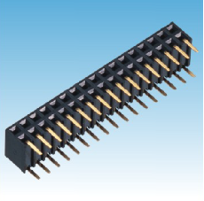 239. 產(chǎn)品名稱: 2.54mm 排母 雙排 雙側(cè)90度
